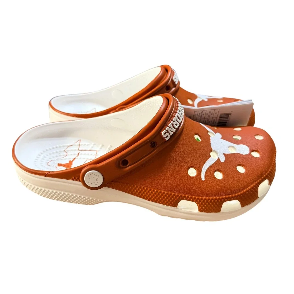 Crocs University of Texas Longhorns Clogs Mens 7 Womens 9 Burnt Orange Foam NCAA